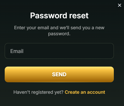 GoldenRoo casino Password Recovery